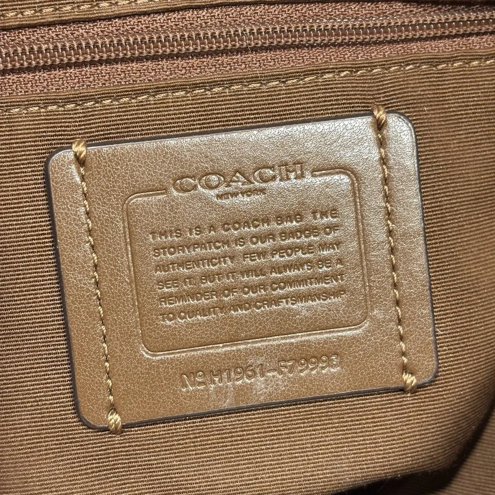 Coach Marlon Hobo Bag F79993 & Accordion Zip Wallet Set Signature Canvas Brown